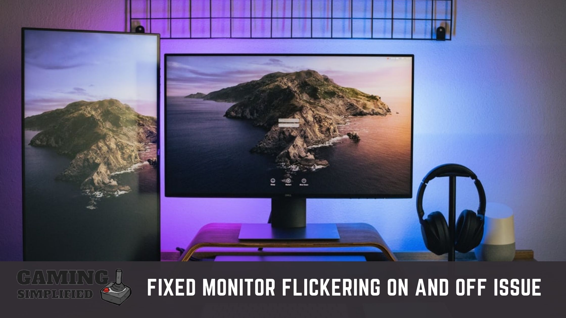 why monitor blinks on and off