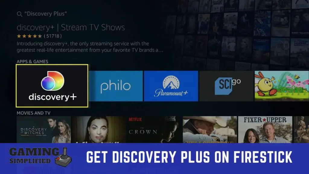 Discovery Plus on Firestick