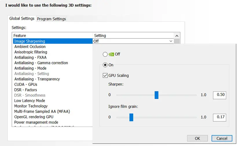 image sharpening